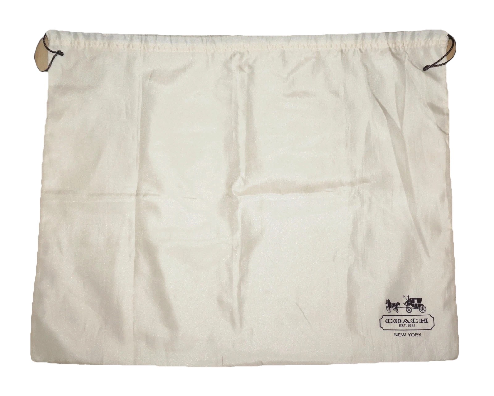 COACH Cream-Ivory Textile Dust Cover Bag 19 x 23"