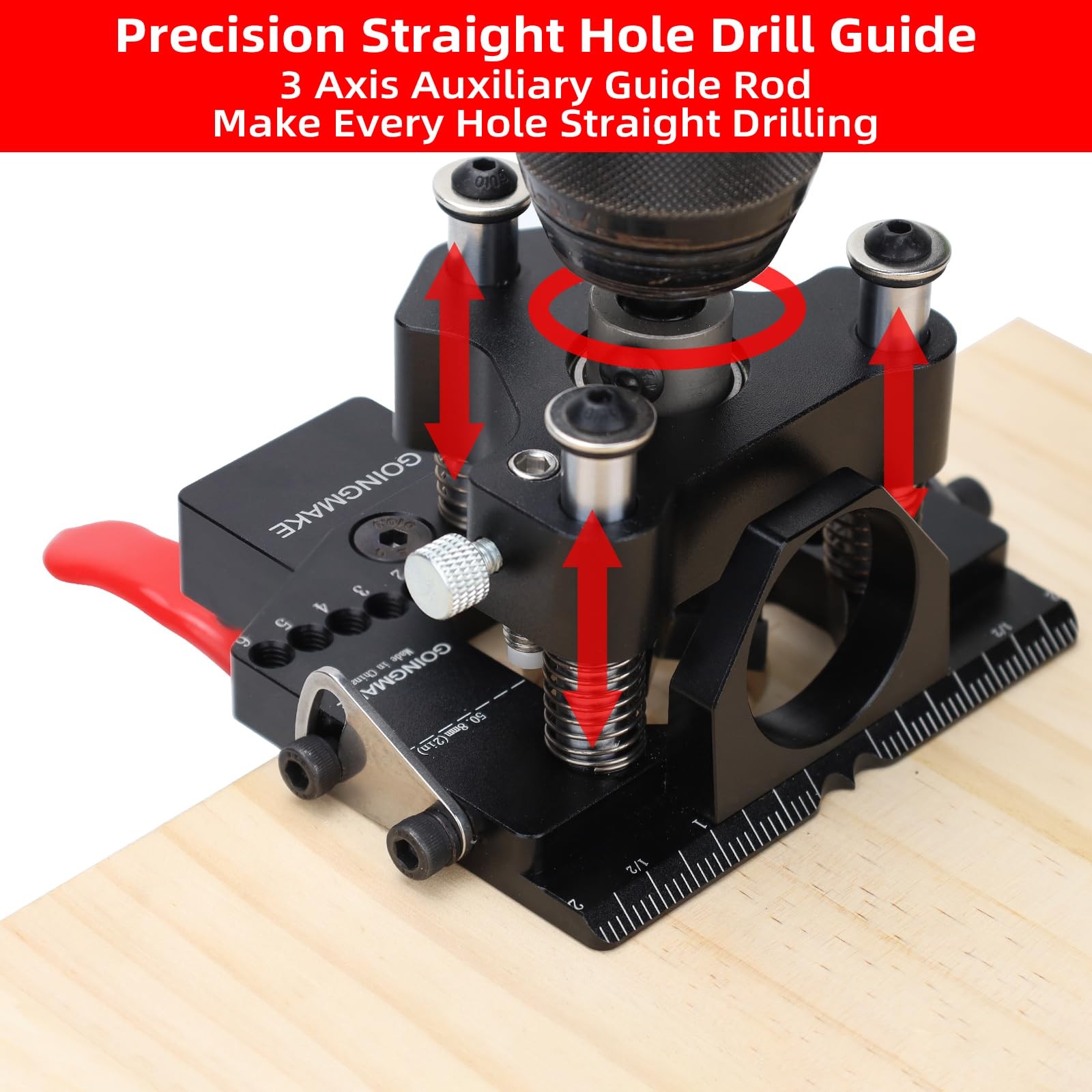 GOINGMAKE 3-Axis Concealed Hinge Jig Ultra with Extra Hinge Screw Hole Guide ...