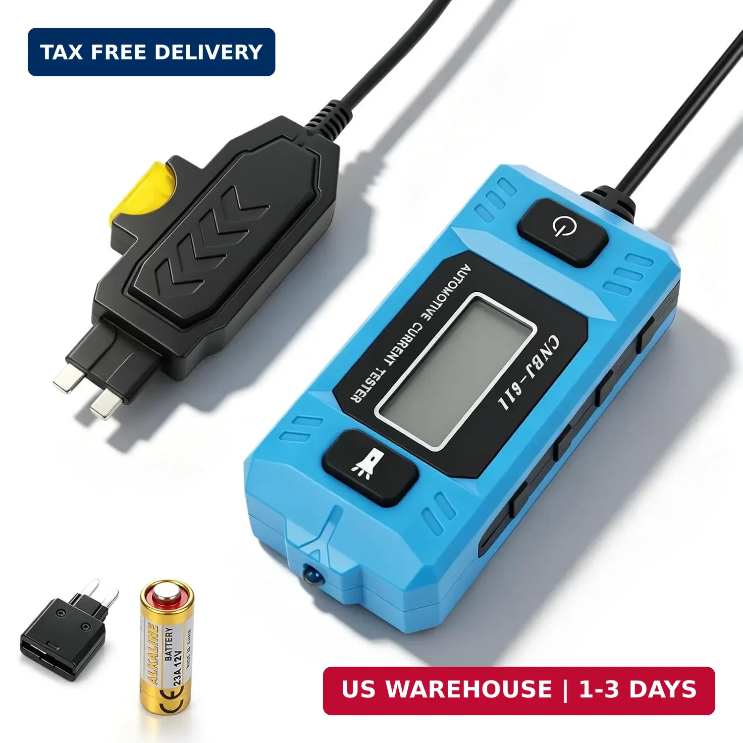 Car Fuse Tester, Automotive Circuit Fault Probe Tester, 20A 48V Parasitic Draw,
