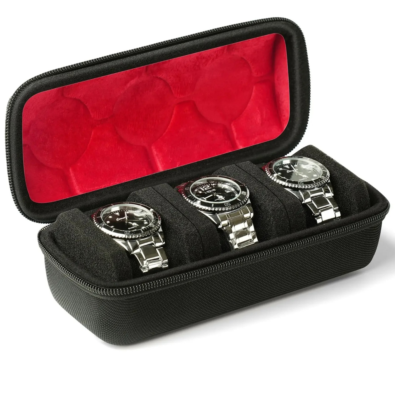 Watch Box Organizer Travel Case Display Holder for Smart Watches 2-5 Slots