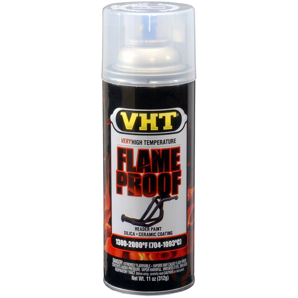 VHT High Temp Paint SP115; FlameProof 11oz Aerosol Satin Clear 1300-2000 deg