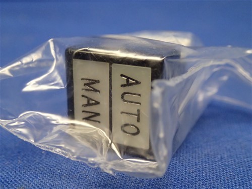 DIALIGHT 330-5100-126 SWITCH CAP "AUTO/MAN" CLEAR NEW OLD STOCK