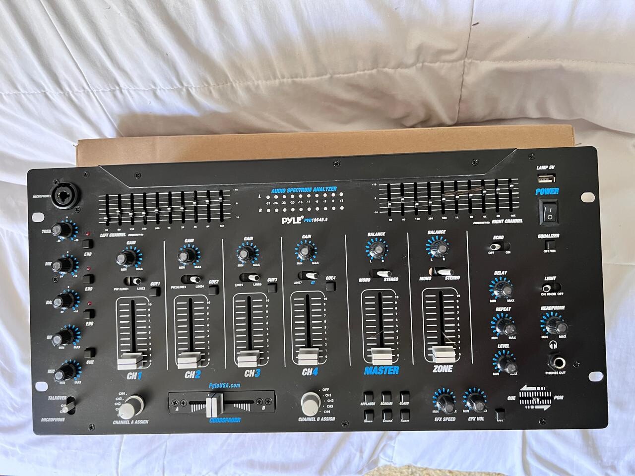 Pyle PYD1964B5 6-Channel Bluetooth DJ Mixer System