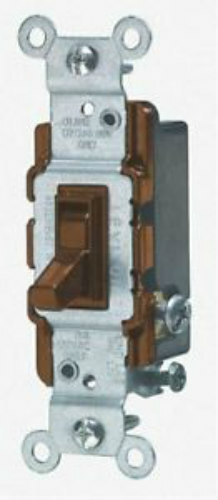 2-PK Leviton BROWN Hospital 1-Pole QUIET TOGGLE SWITCH 15A 120/277V NIB 5501 NEW