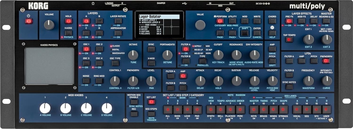 Korg multi/poly module Analog Modeling Synthesizer Brand NEW