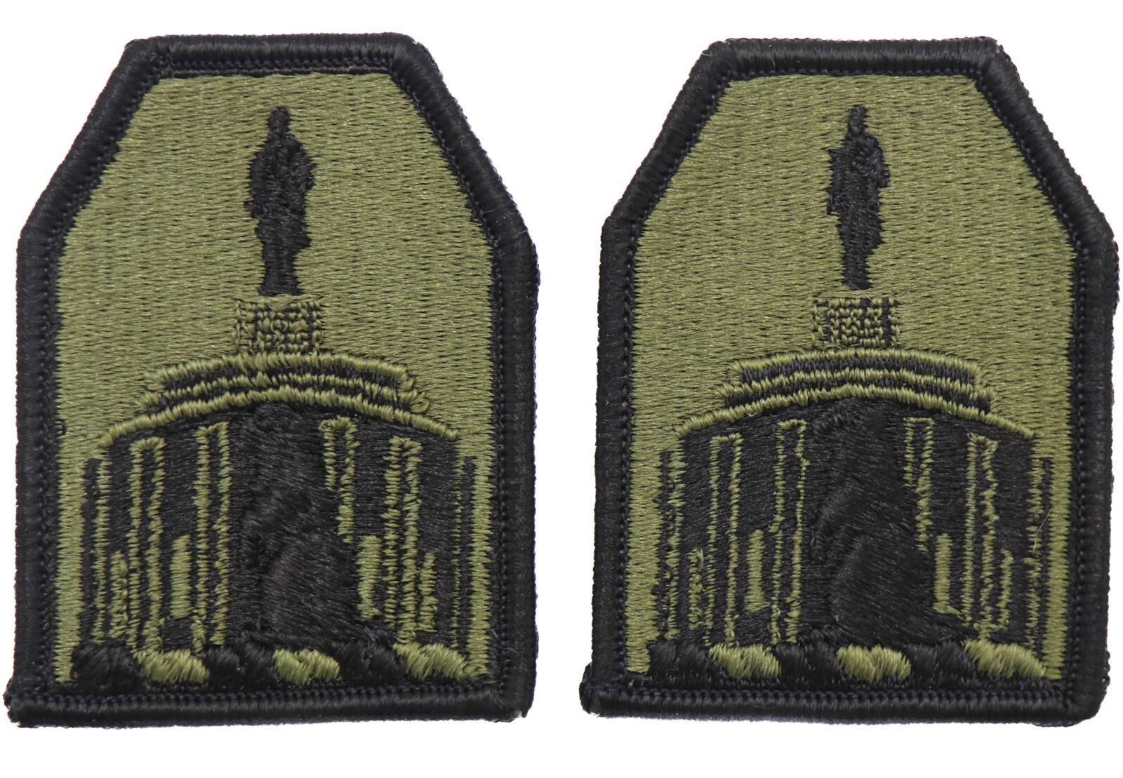 2 Oregon National Guard Subdued U.S. Green Army Shoulder Patch BDU Insignia
