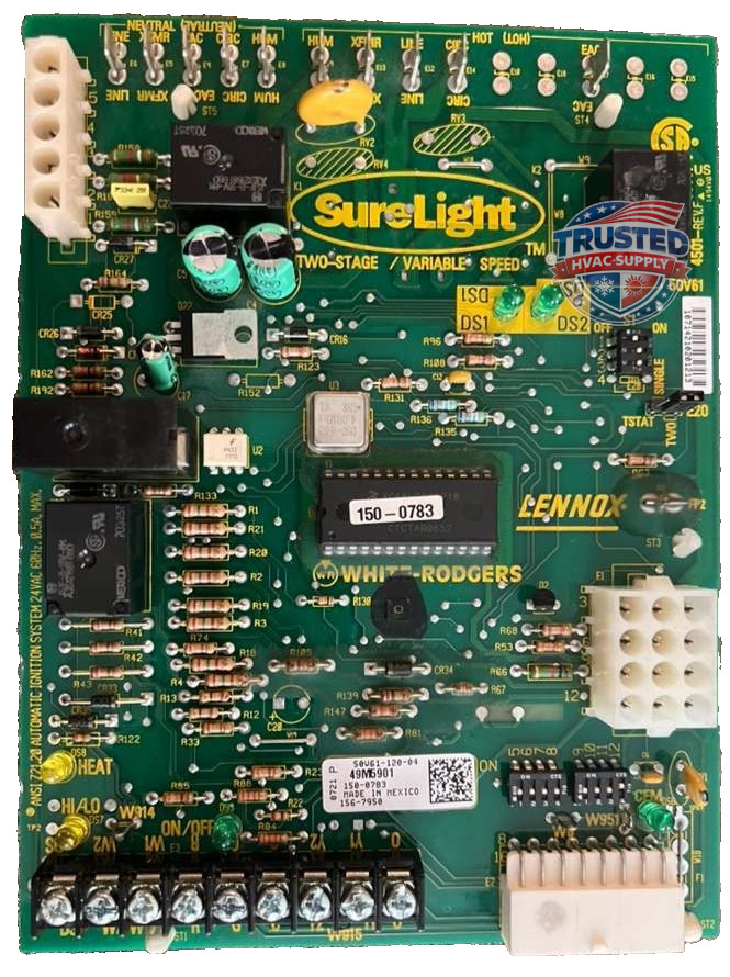 49M5901 OEM TESTED PART w/ NEW MOUNTING PEGS Furnace Control Board 50V61-120-04