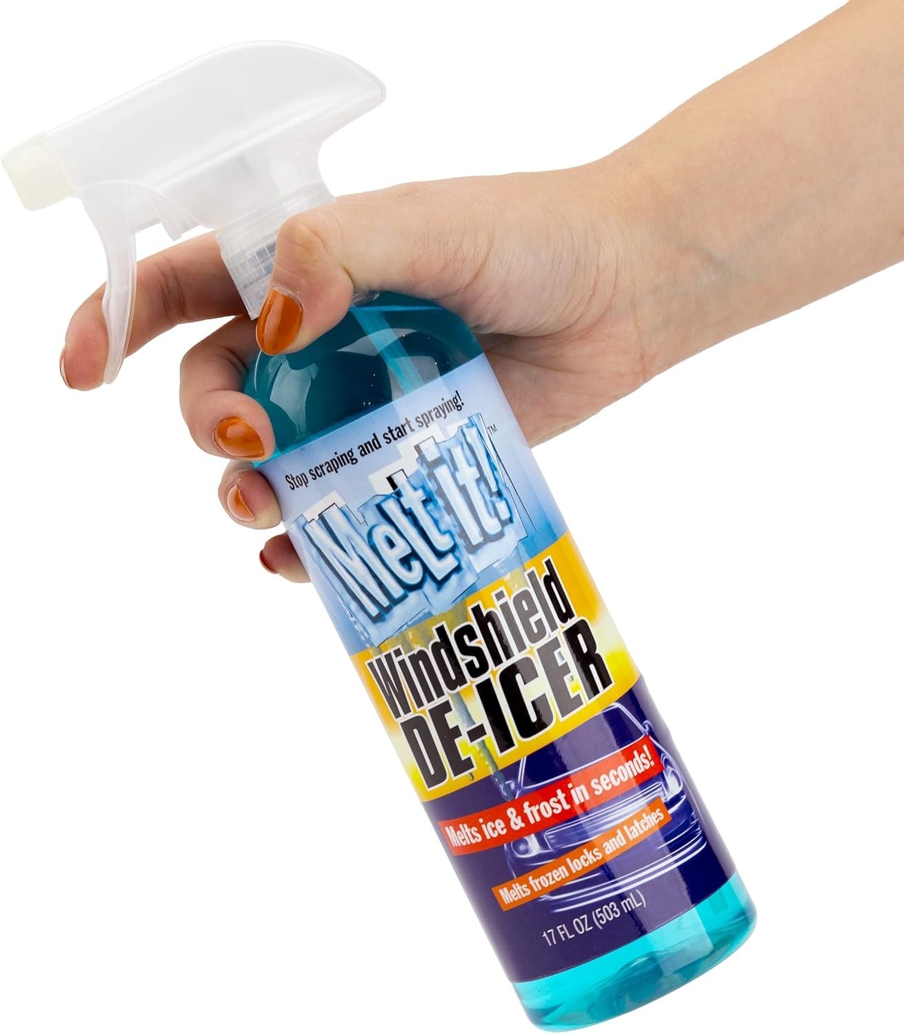 Melt It! High-Performance Windshield De-Icer for Safe Winter Driving - 17 Fl Oz