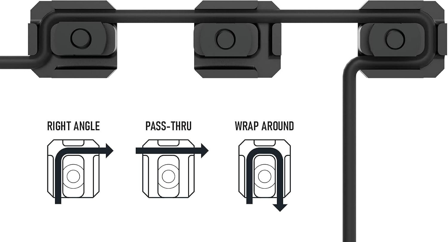Weapon Light Pressure Switch Cable Clips M-LOK Compatible Aluminum Polymer
