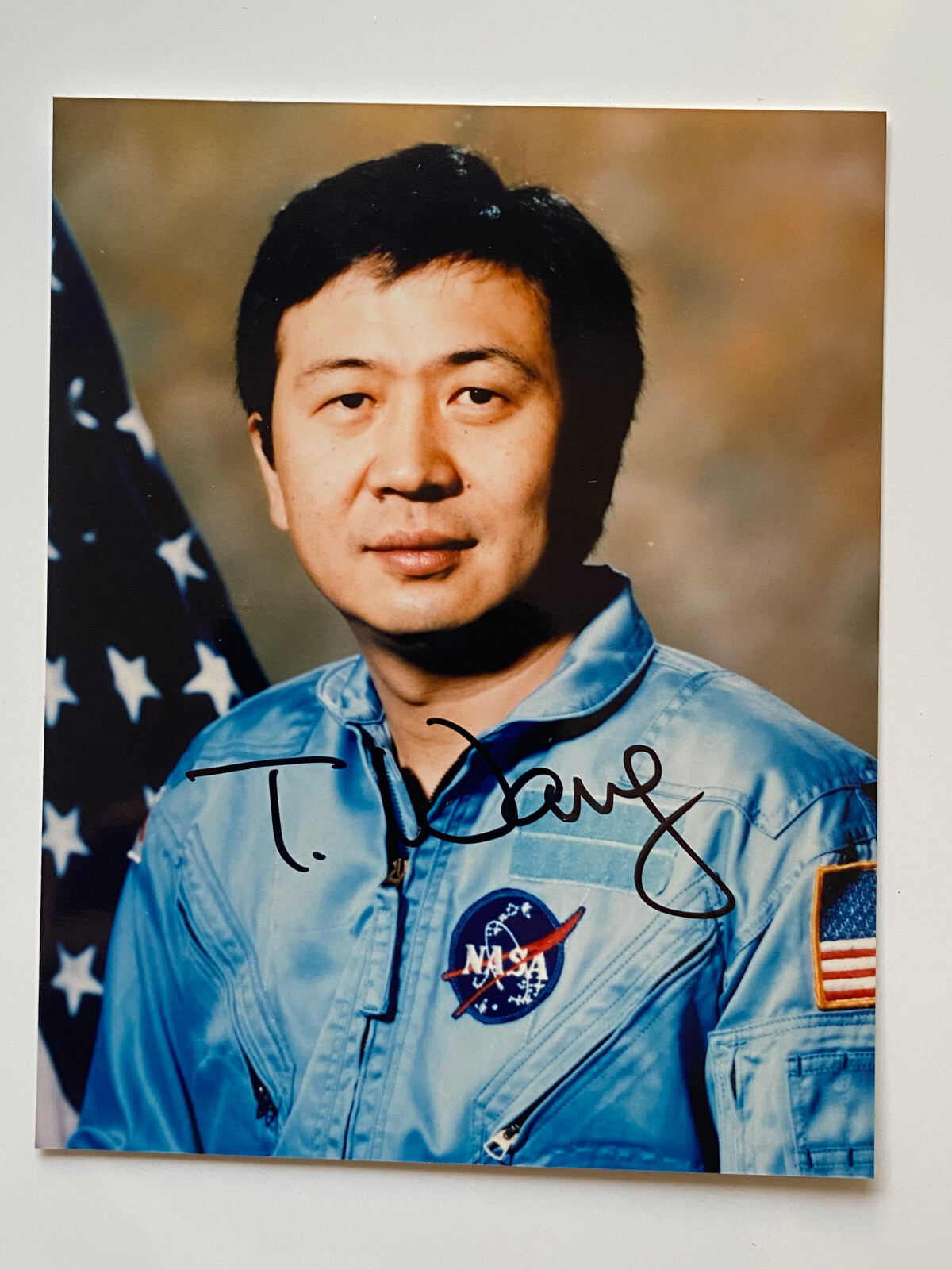 Astronaut Wang Taylor - Original Autograph - Size 12x10cm