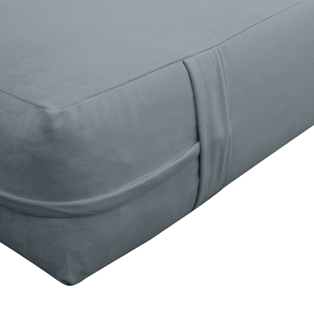 Model V6 Twin-XL Velvet Knife Edge Daybed Mattress Pillow Complete Set AD347