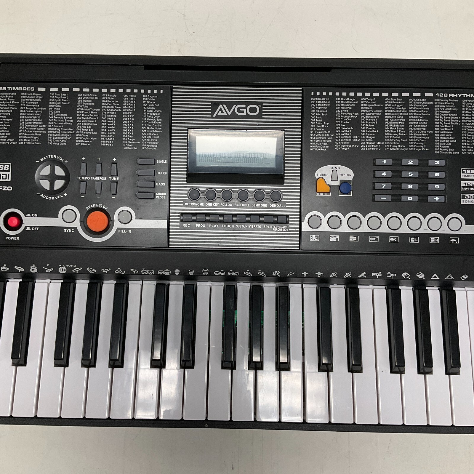 AVGO NPFZO 61 Keys Portable Electronic Keyboard Tested Working