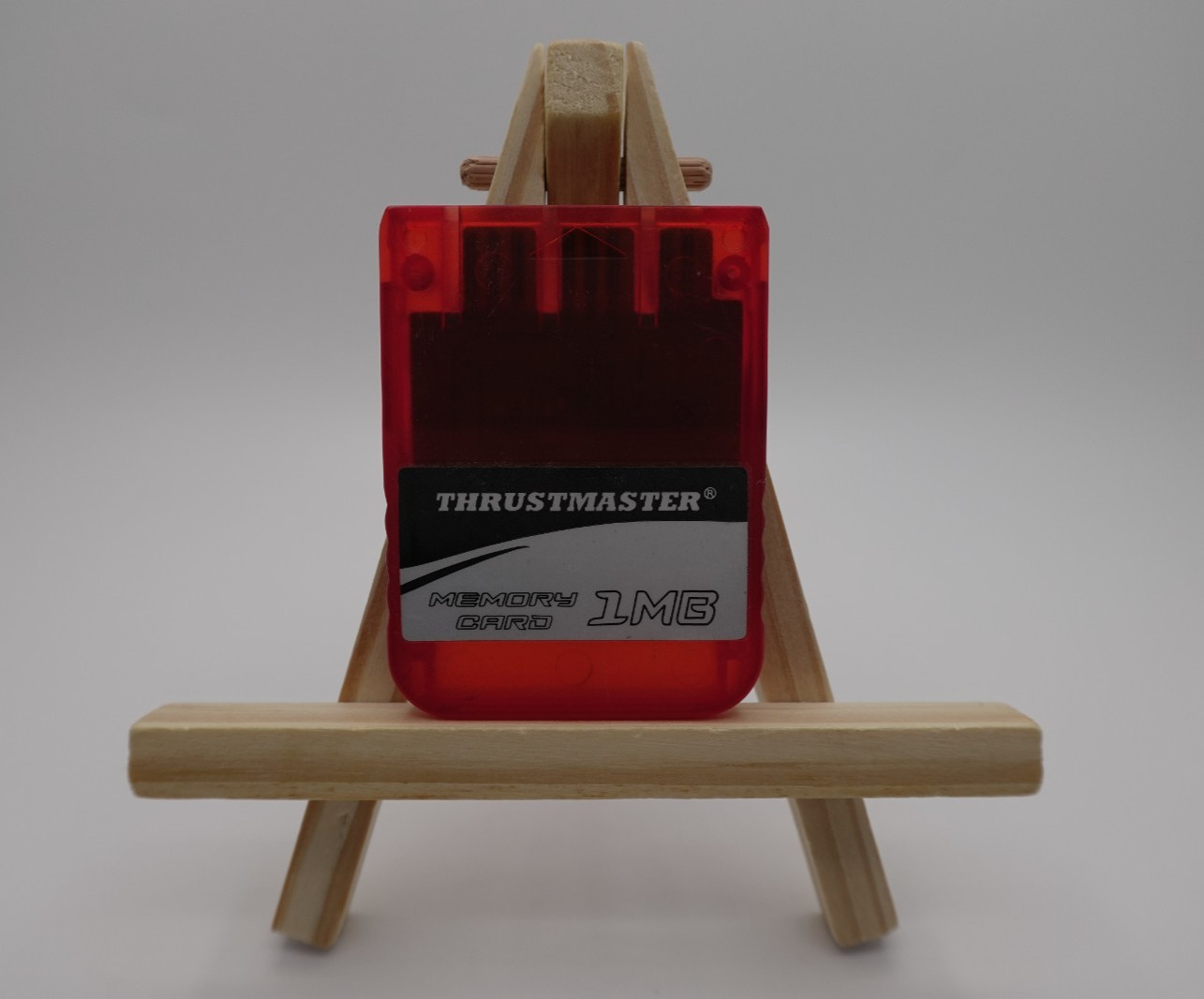 PlayStation one memory card Thrustmaster 1 Mb 15 Blocks Translucent red