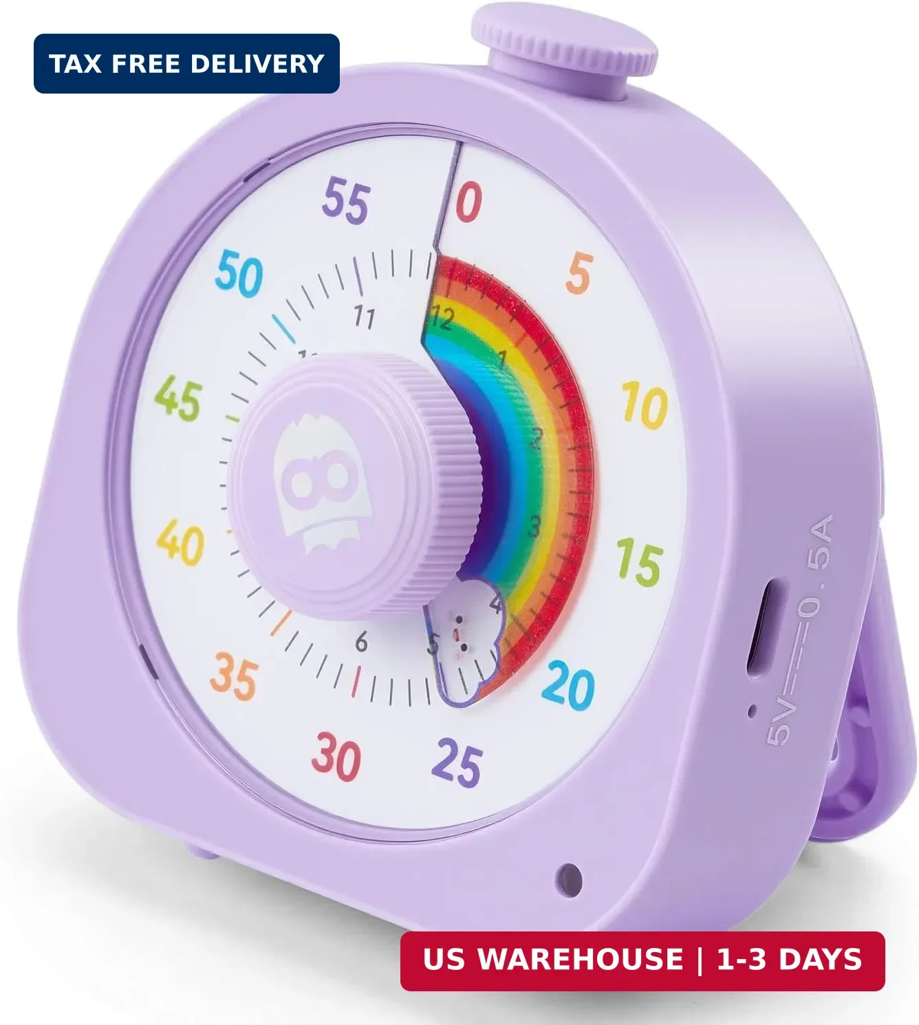 Visual Timer for Kids and Adults 60 Min/12 Hour Rechargeable Countdown Timer wit