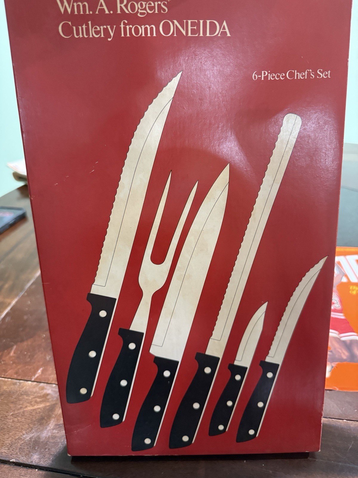 Vintage Wm. A Rogers Oneida 6-Piece Chef’s Cutlery Set  Early 1980s Original Box