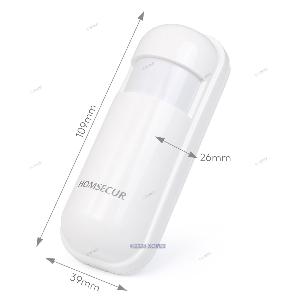 HOMSECUR 2G/4G WIFI Smart Home Alarm System LCD Touchscreen SOS Button Basic Kit