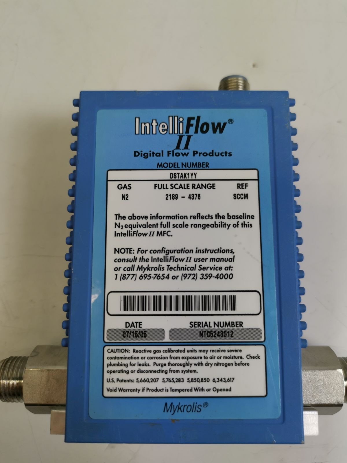 MYKROLIS DSTAK1YY Intelli Flow II Digital Flow Controller