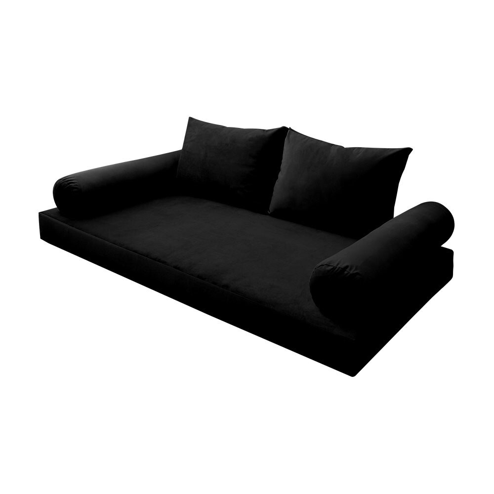 |SLIPCOVER ONLY| S.V1 Velvet Indoor Daybed Mattress Pillow Knife Edge Twin AD374