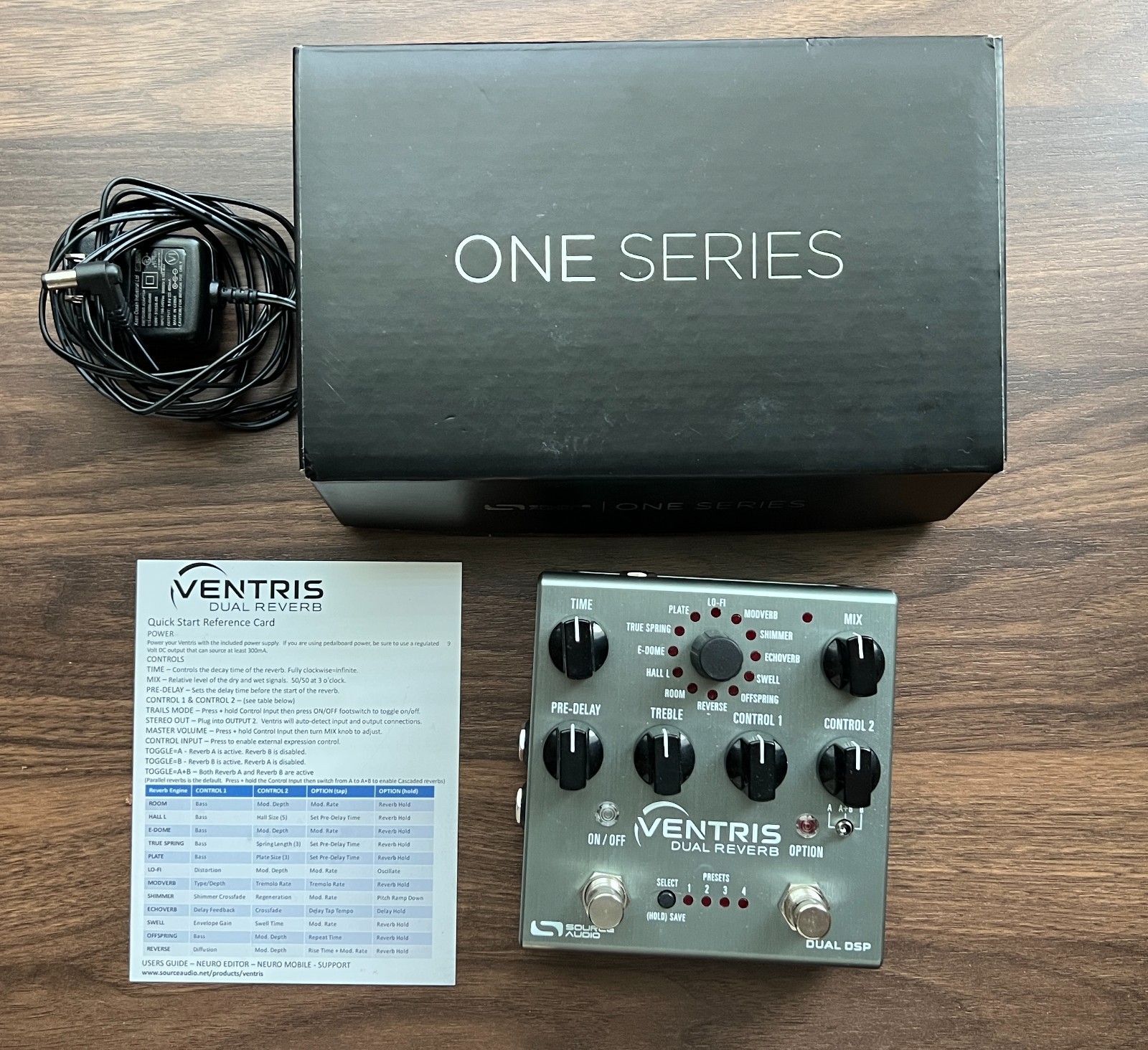 Source Audio Ventris Dual Reverb Effects Pedal - Excellent Condition w/Box