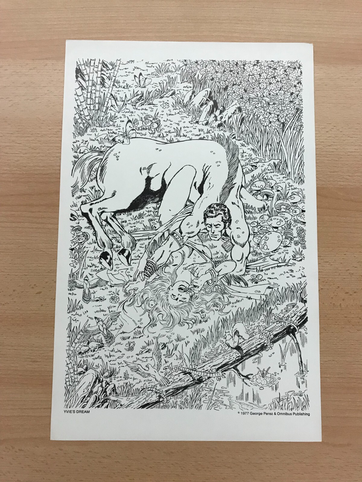 1977 George Perez - Yvie's Dream - 11 x 17 Print