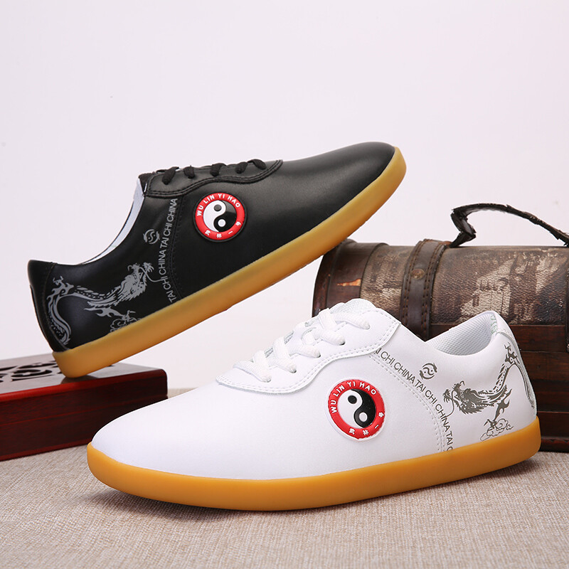 Genuine Leather Kung Fu Tai Chi Shoes Martial Art Shoes Sport Sneakers Cowhide