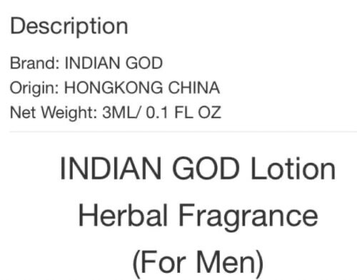 Indian God Lotion Spray
