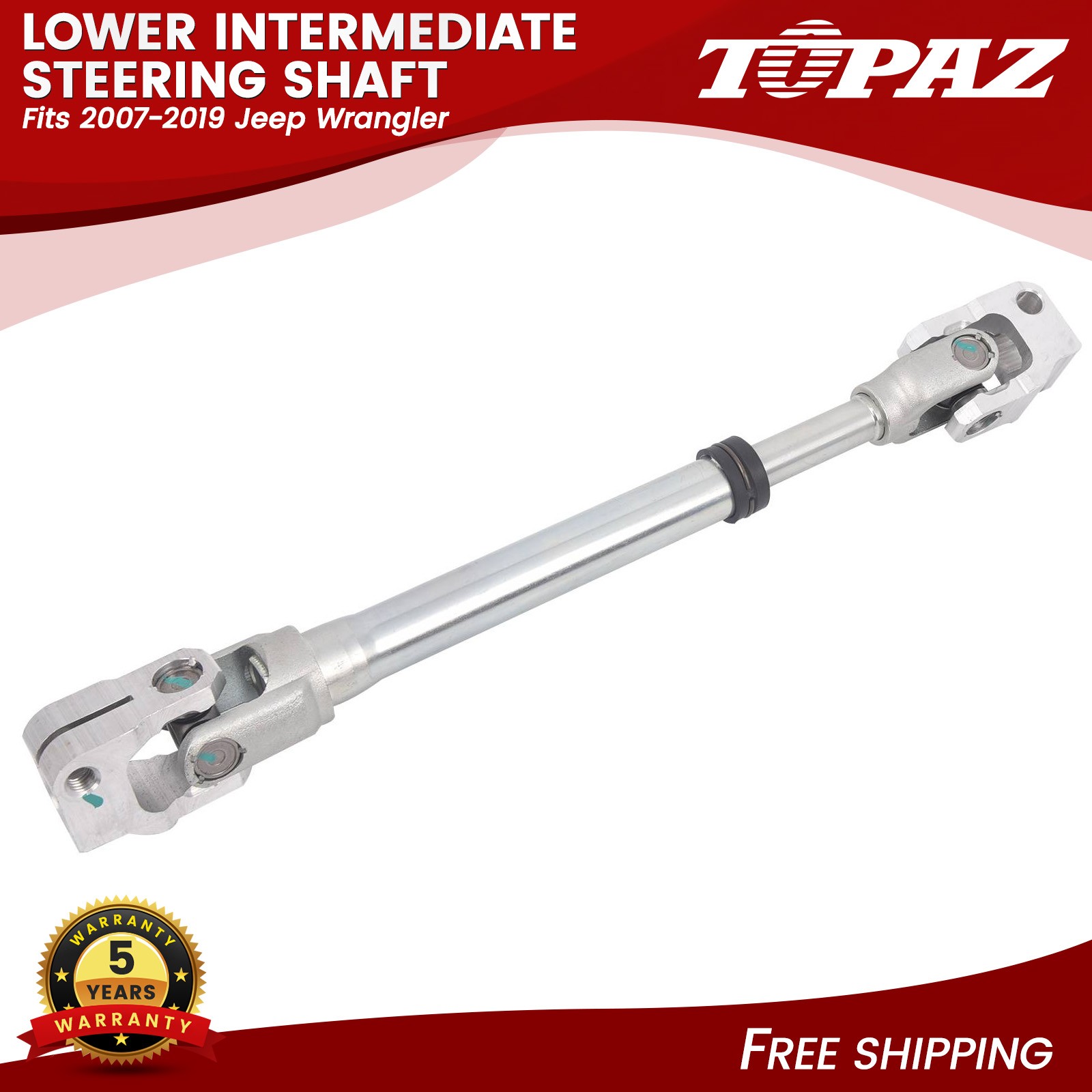 Lower Intermediate Steering Shaft Fits 2007-2019 Jeep Wrangler 55351281AE