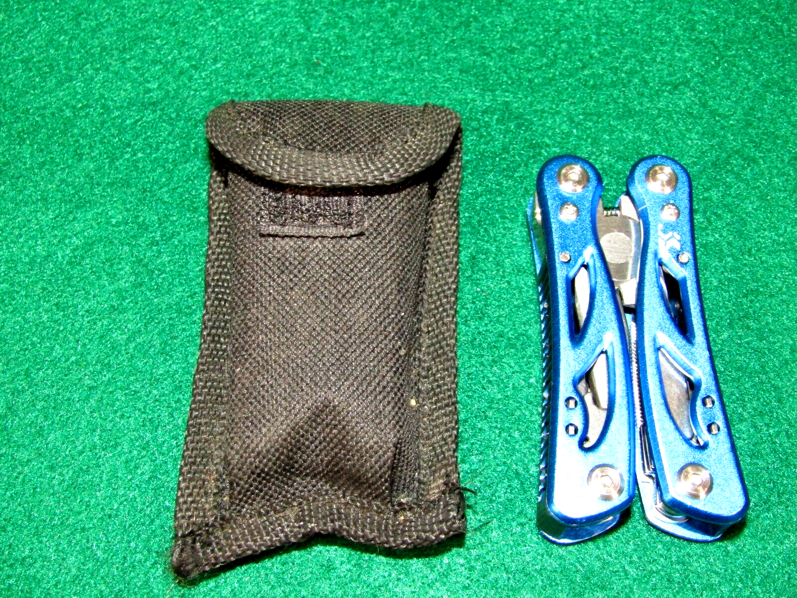 Compact 10 In 1 Micro Multi-tool Stainless Steel Extremely Useful w/Pouch-Blue