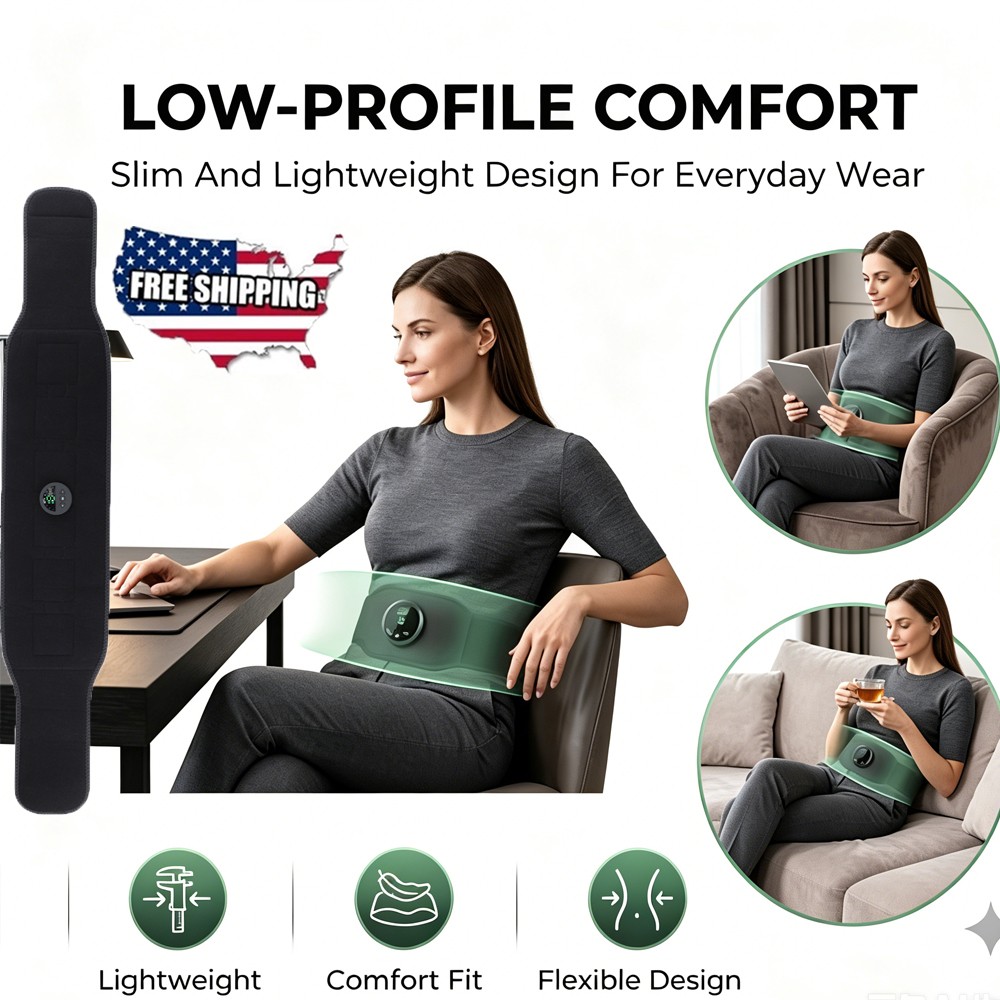 Abdominal EMS ABS Muscle Stimulator Belt Home Fitness Toning Belly Waist Trainer