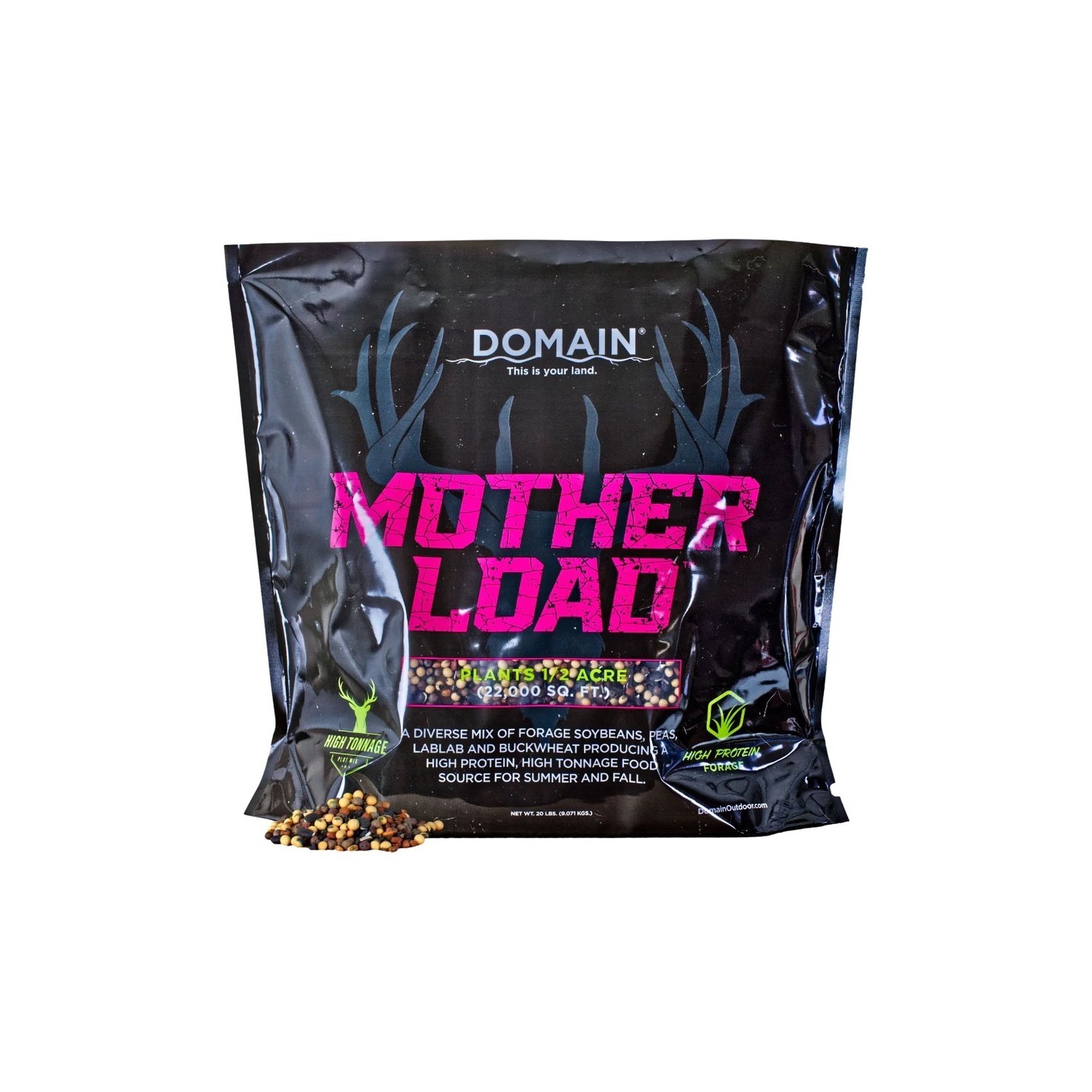 Domain Outdoor Motherload Food Plot Seed 20 lb Bag/ 1/2 Acre #MLFP20
