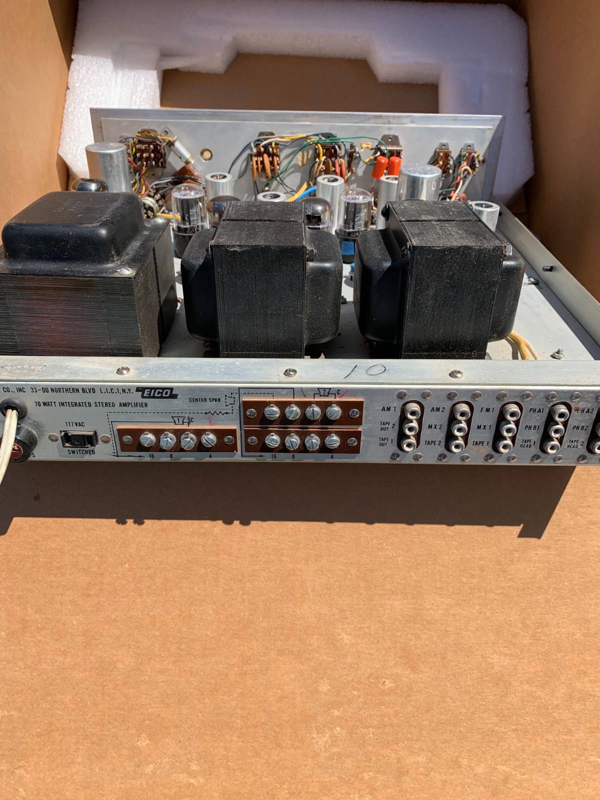 Working Eico ST-70 Stereo Integrated Tube Amplifier