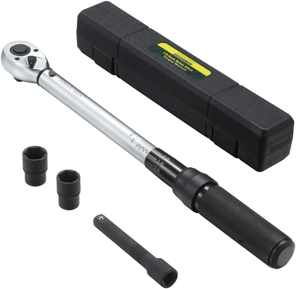 Llave dinamométrica de clic con accionamiento de 1/2 pulgada