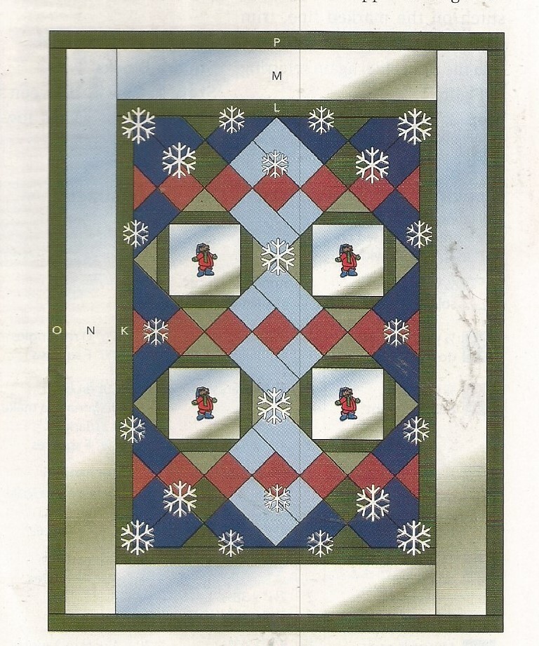 E0561 FLAKES & FUN WALLHANGING QUILT PATTERN/INSTRUCTIONS