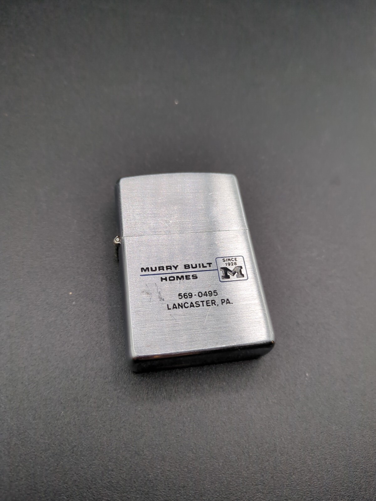 Vintage Zippo Advertising Lighter Murray Built Homes