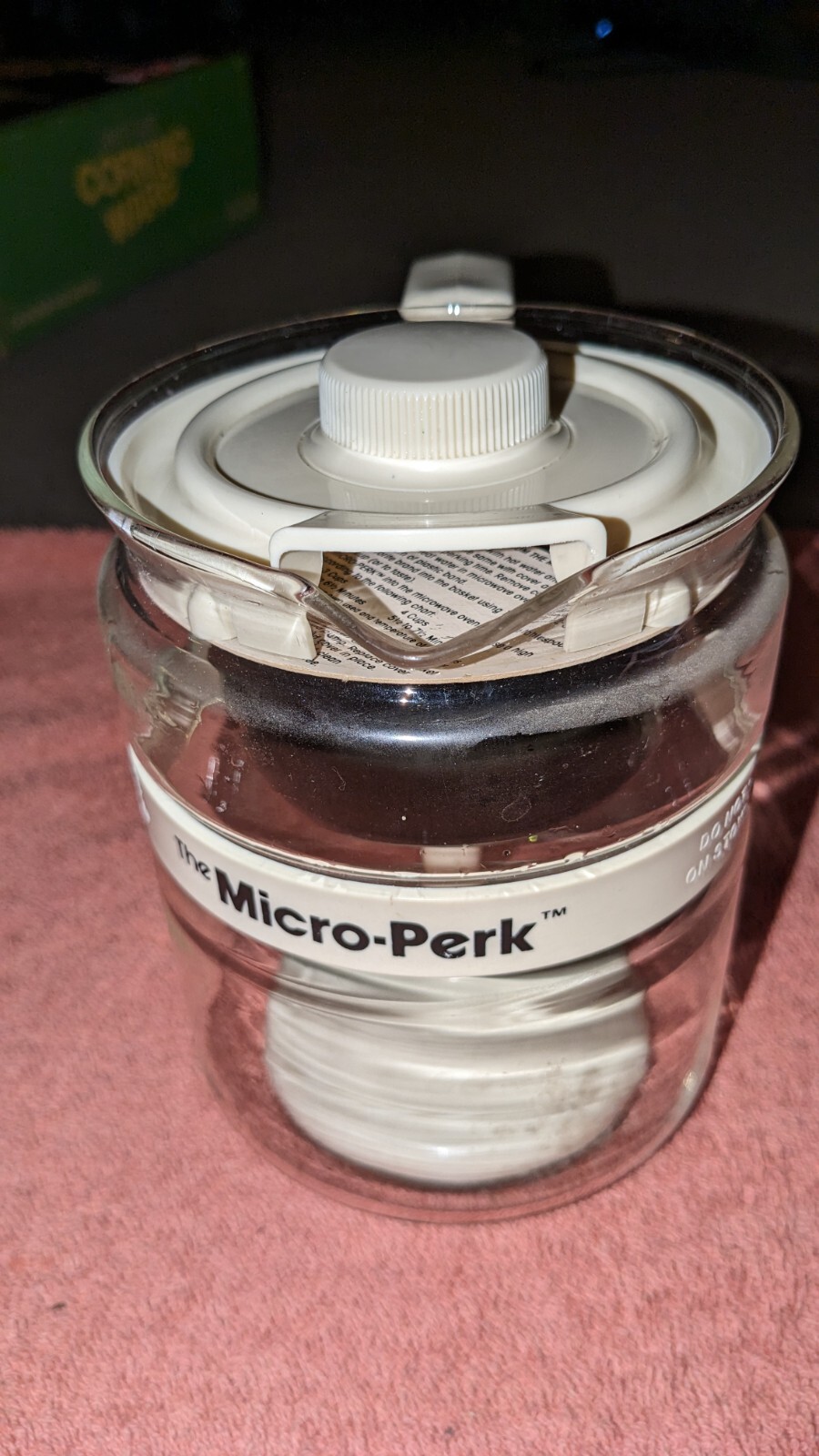Gemco Micro Perk Coffee Percolator 2 to 4 Cup New Out Of Box 1980's Off White