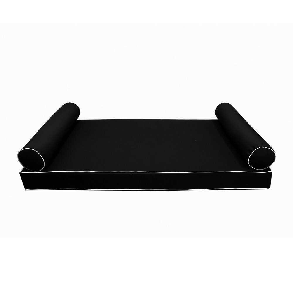 STYLE5 Mattress & Pillow Daybed Porch Swing Contrast Trim Full AD109 COVERS ONLY