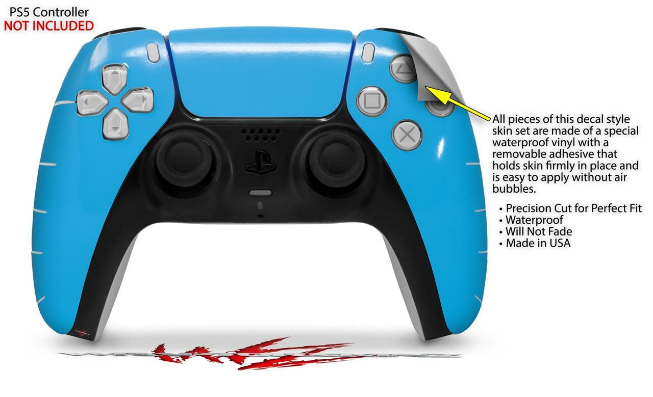 Skin Sony PS5 Controller Solids Collection Blue Neon