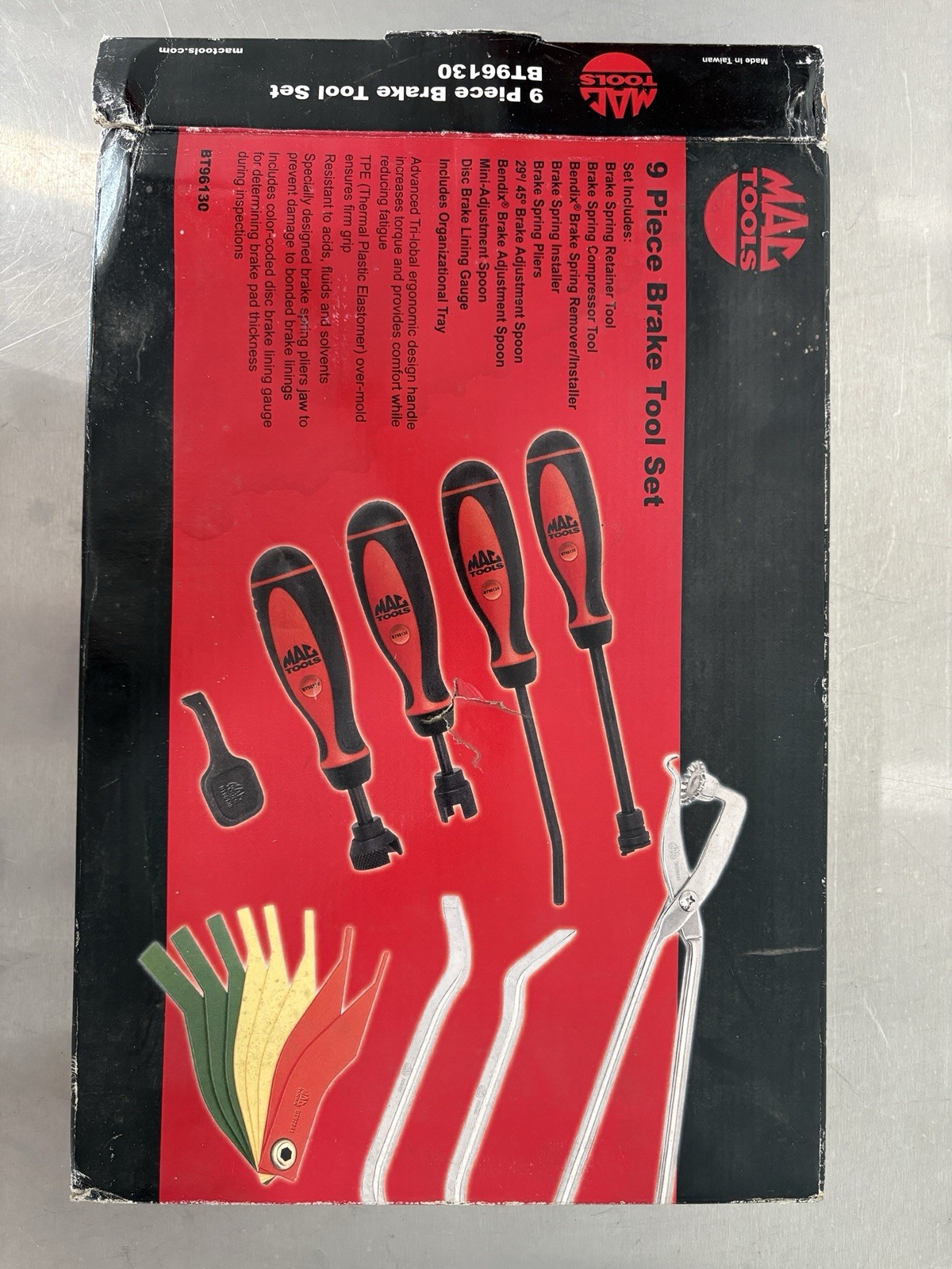 Mac Tools BT96130 9 Piece Brake Tool Set