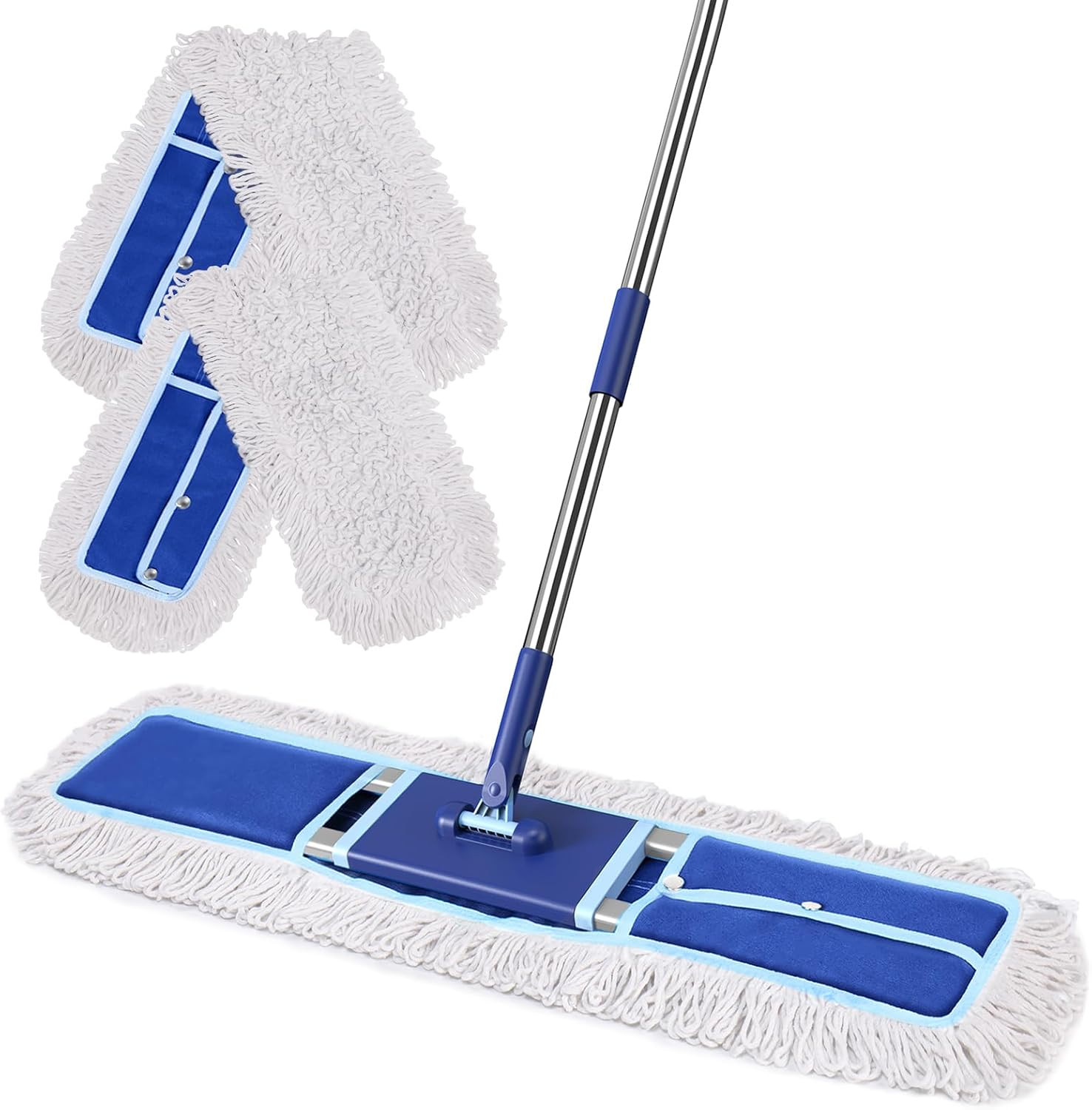 36" Commercial Dust Mop: Dry Dust Broom for Hardwood Floors Cleaning - 2 Reausab