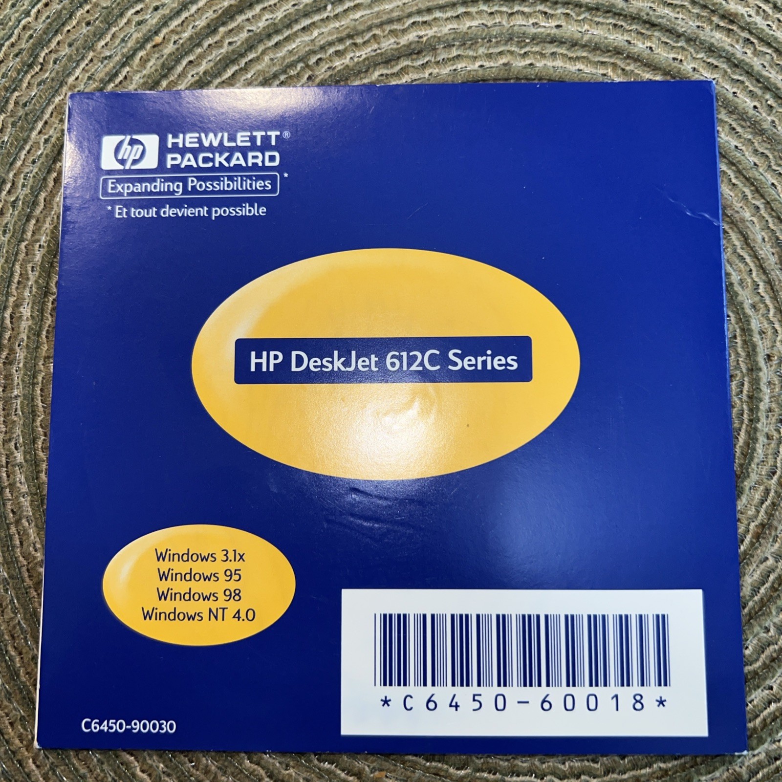 HP Desk Jet 612C Series CD Printer Software 1999