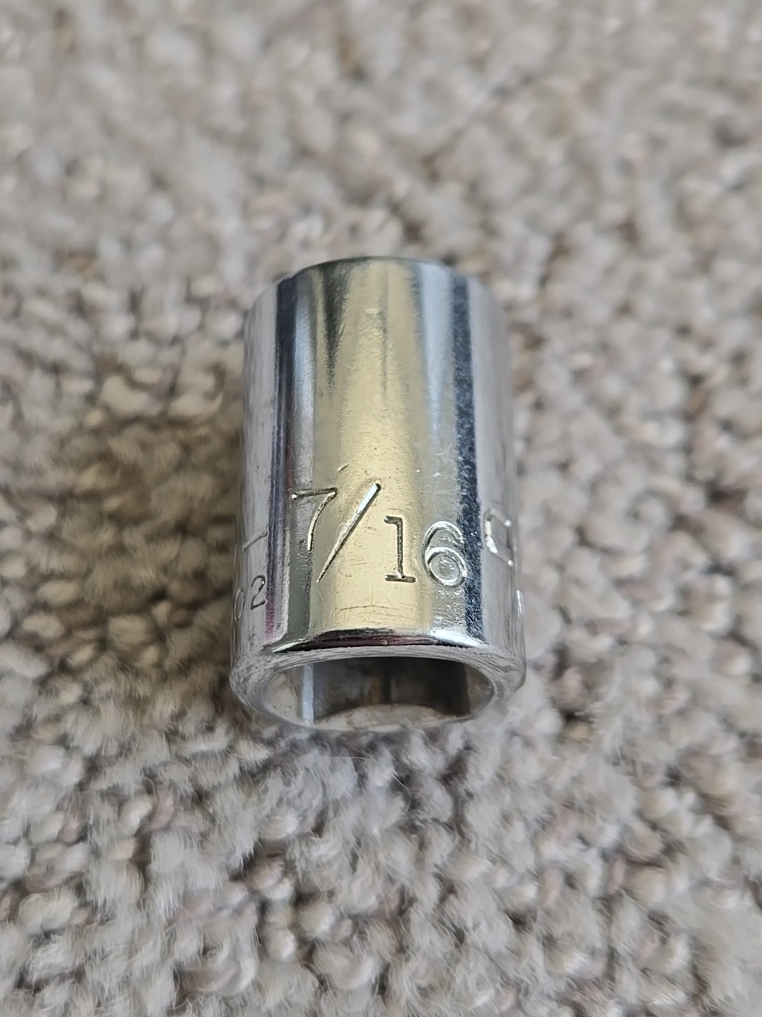 Craftsman 43002 7/16" 6pt Socket 3/8" Drive -V- Series Made in USA