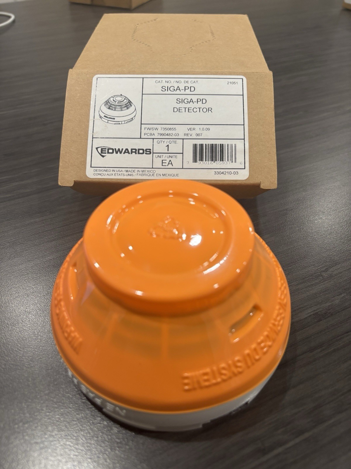 Edwards SIGA-PD Intelligent Photoelectric Smoke Detector