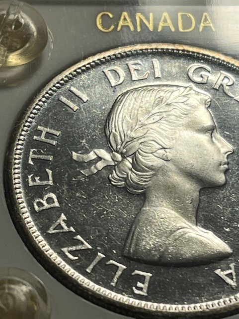 1955 Canada 1 Dollar/Silver/PL/Capital Holder/Unc++ #17711-2