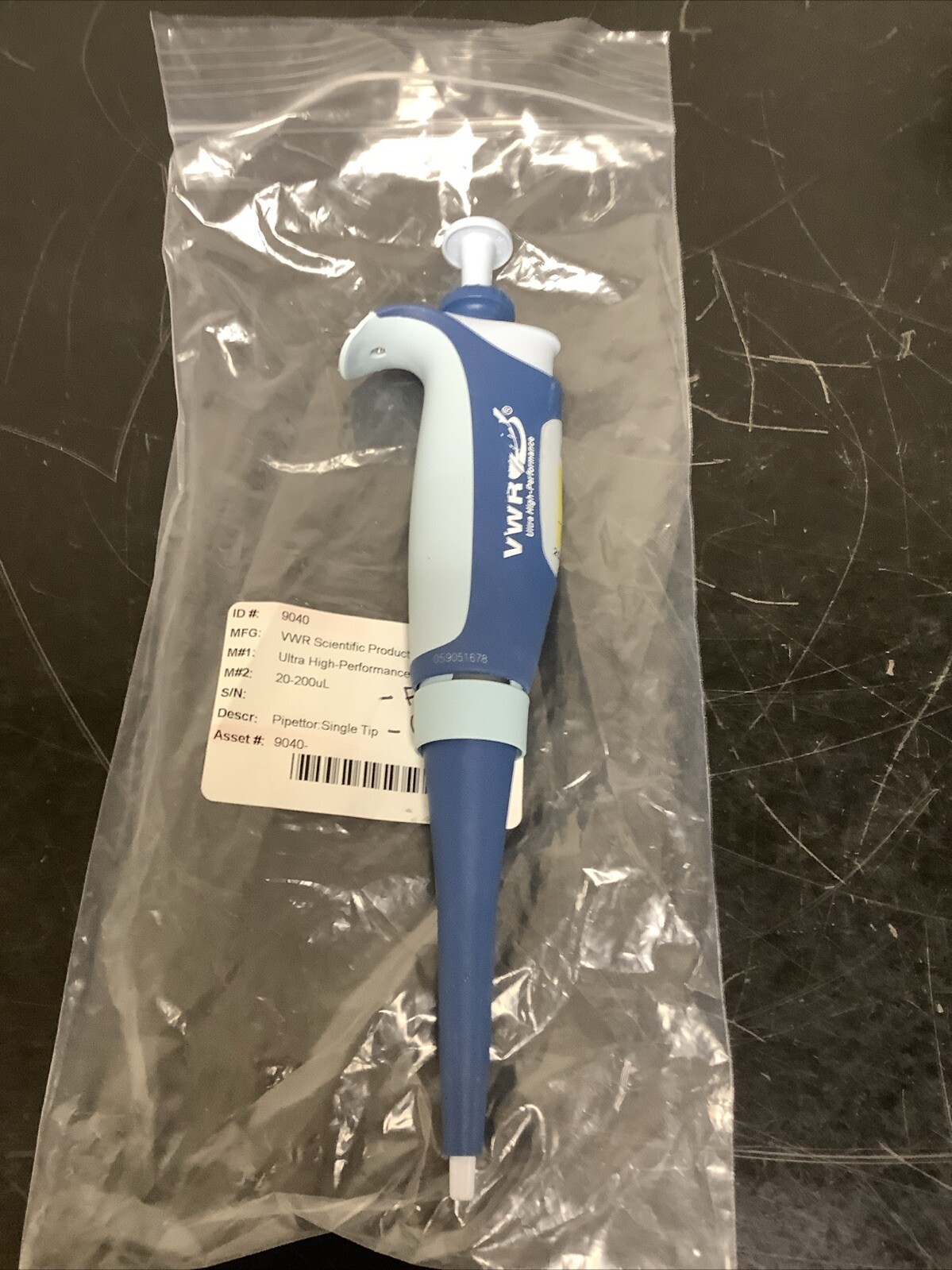 VWR Scientific 9040 Ultra High-Performance 20-200uL Pipettor Single Tip