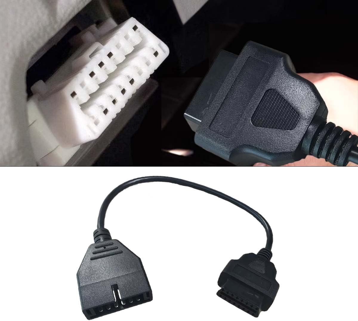Essential 12 Pin to 16 Pin Adapter: Professional Scanner Cable for GM Vehicles
