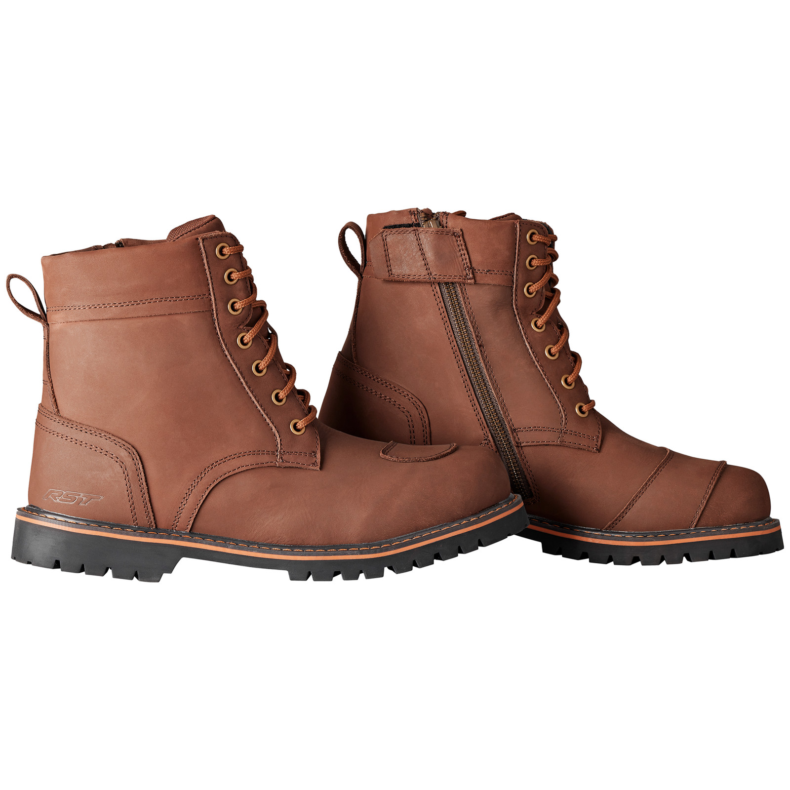 RST Roadster 3 Waterproof Boots Brown Retro Street Urban City Commuting Short...
