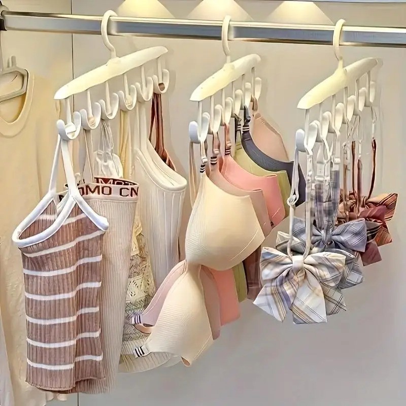 12 Hook Rotating Hanger Closet Organizer Ties Belts Space Saving Storage