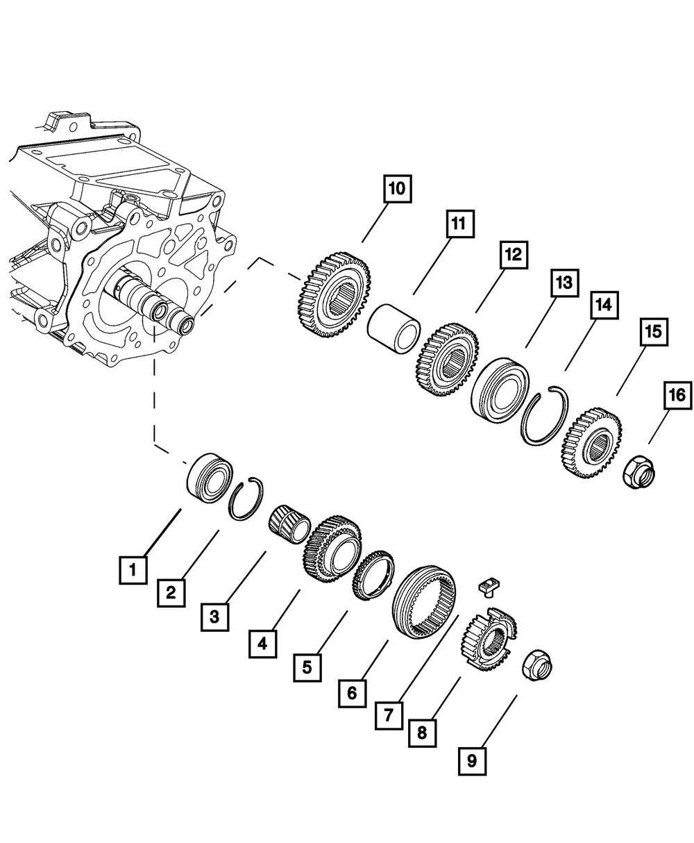 Genuine Mopar Fifth Gear 68137203AA