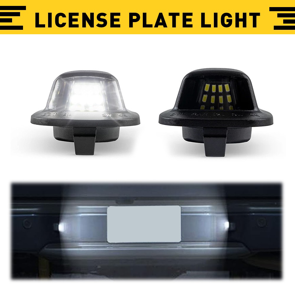 1 Pair License Plate Light Bumper Rear Lamp Housing Cover For Nissan Frontier