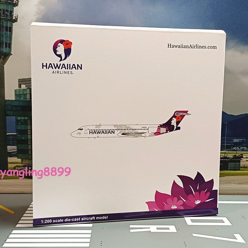 1:200 Geminijets Hawaiian Airlines B717-200 Passenger Airplane Diecast Model New